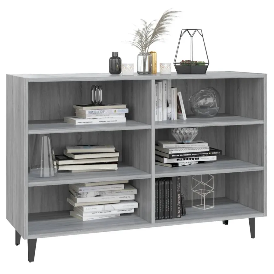 Buffet sonoma gris 103,5x35x70 cm bois d'ingénierie - 3