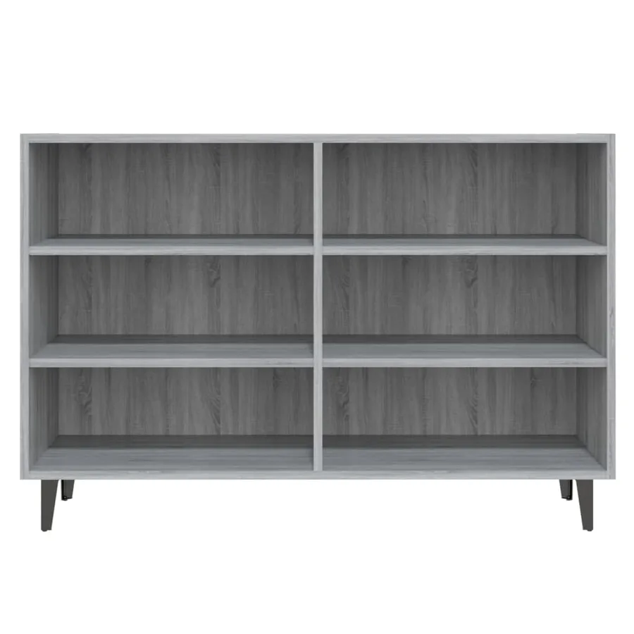 Buffet sonoma gris 103,5x35x70 cm bois d'ingénierie - 4