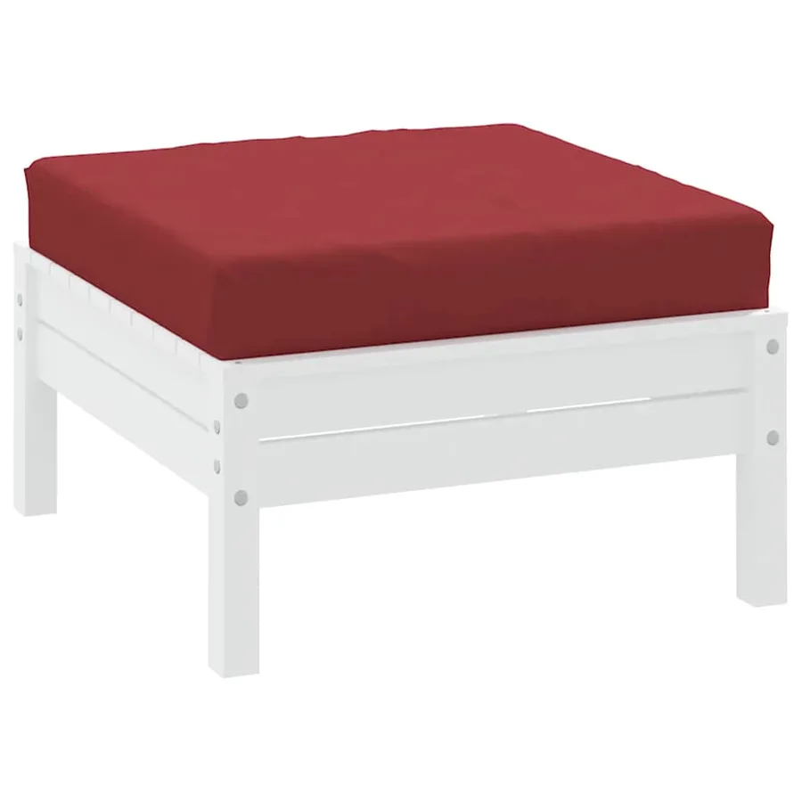 Coussin de palette rouge bordeaux 60x60x9,5 cm tissu oxford - 3