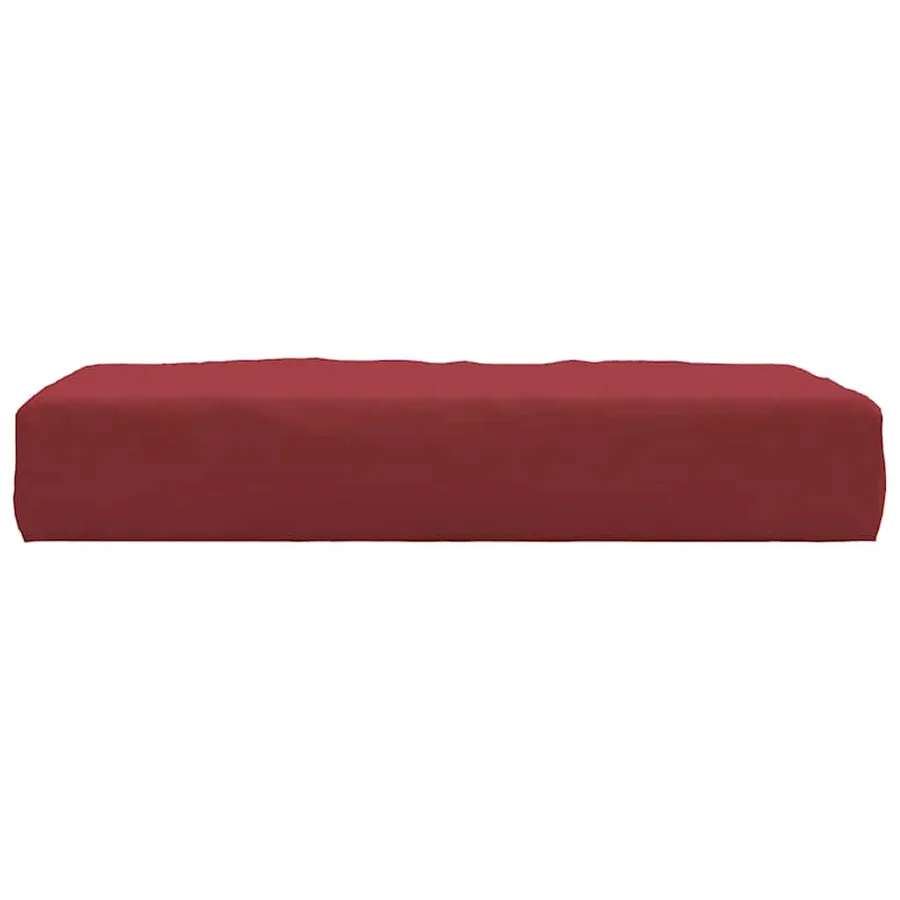 Coussin de palette rouge bordeaux 60x60x9,5 cm tissu oxford - 4