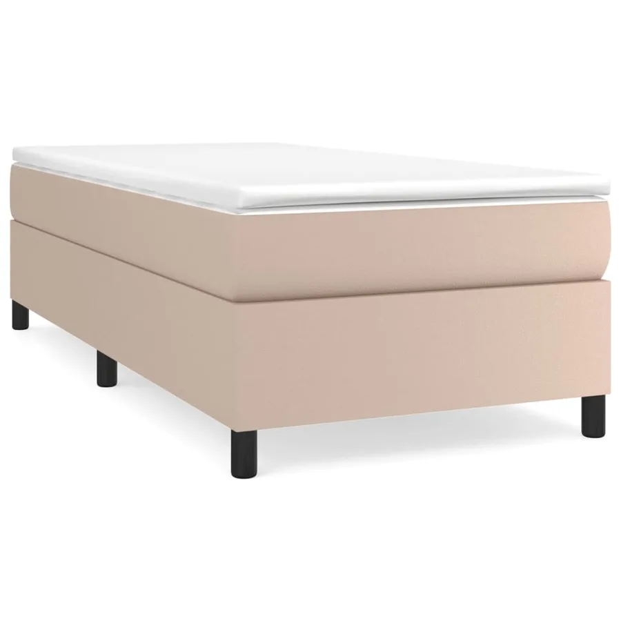 Sommier à lattes de lit avec matelas Cappuccino 100x200 cm - 2