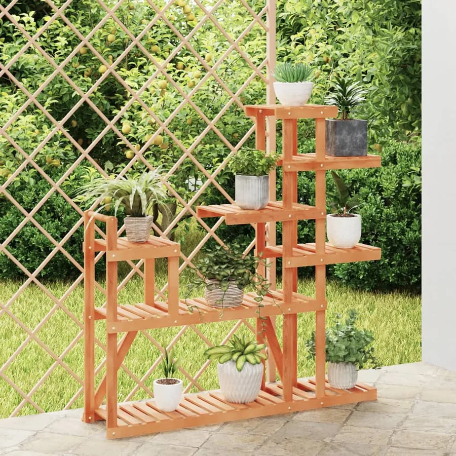 Support à fleurs 110x25x111 cm bois massif de sapin