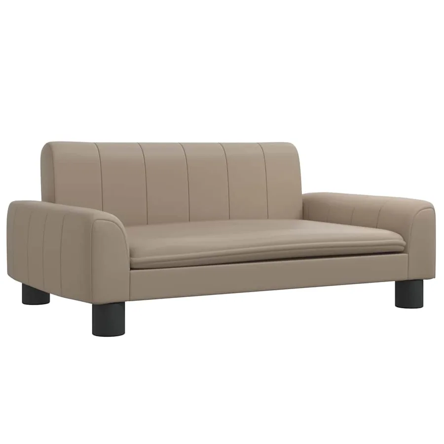 Lit pour chien cappuccino 70x45x30 cm similicuir - 2