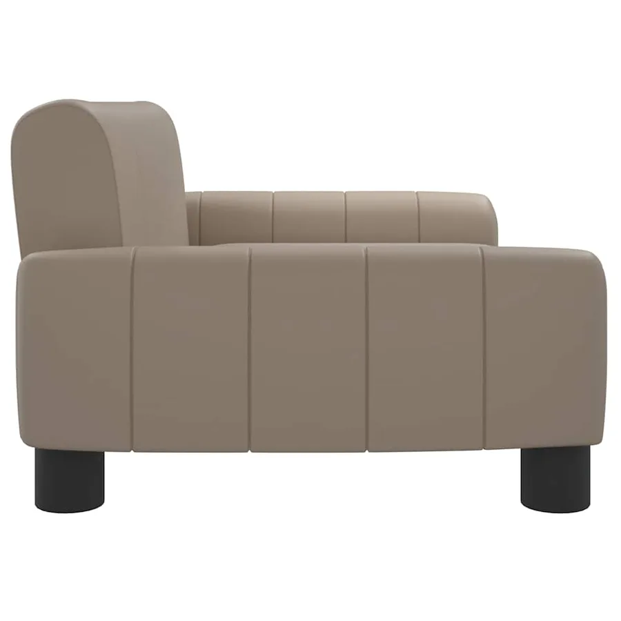 Lit pour chien cappuccino 70x45x30 cm similicuir - 4