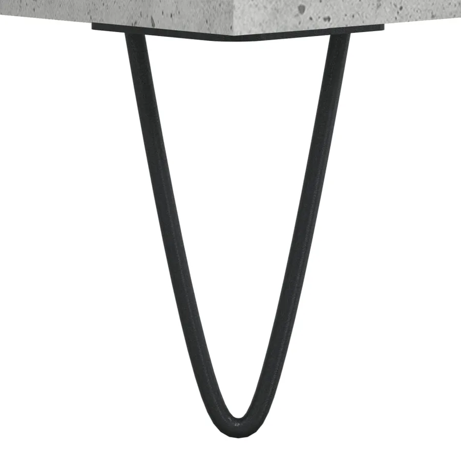 Buffets 2 pcs gris béton bois d'ingénierie - 9