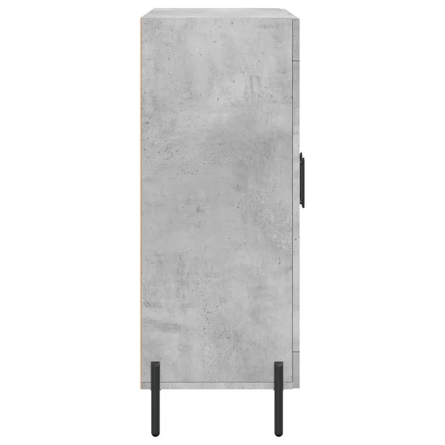 Buffet gris béton 69,5x34x90 cm bois d'ingénierie - 7
