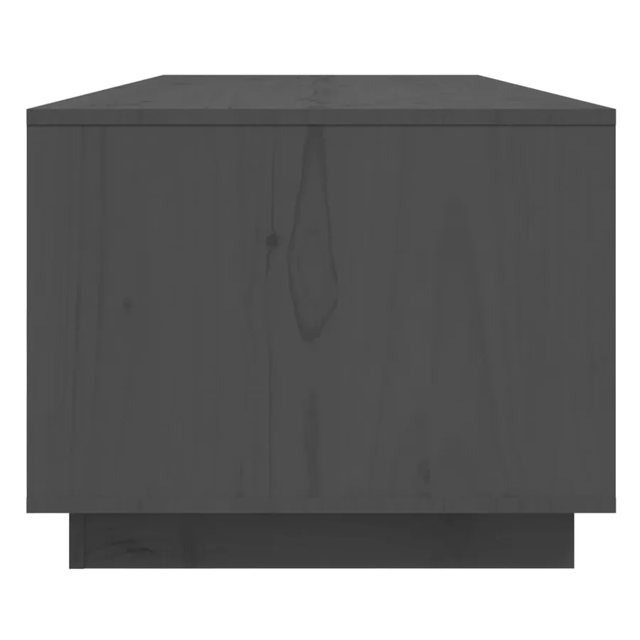 Table basse Gris 110x50x40 cm Bois massif de pin - 7