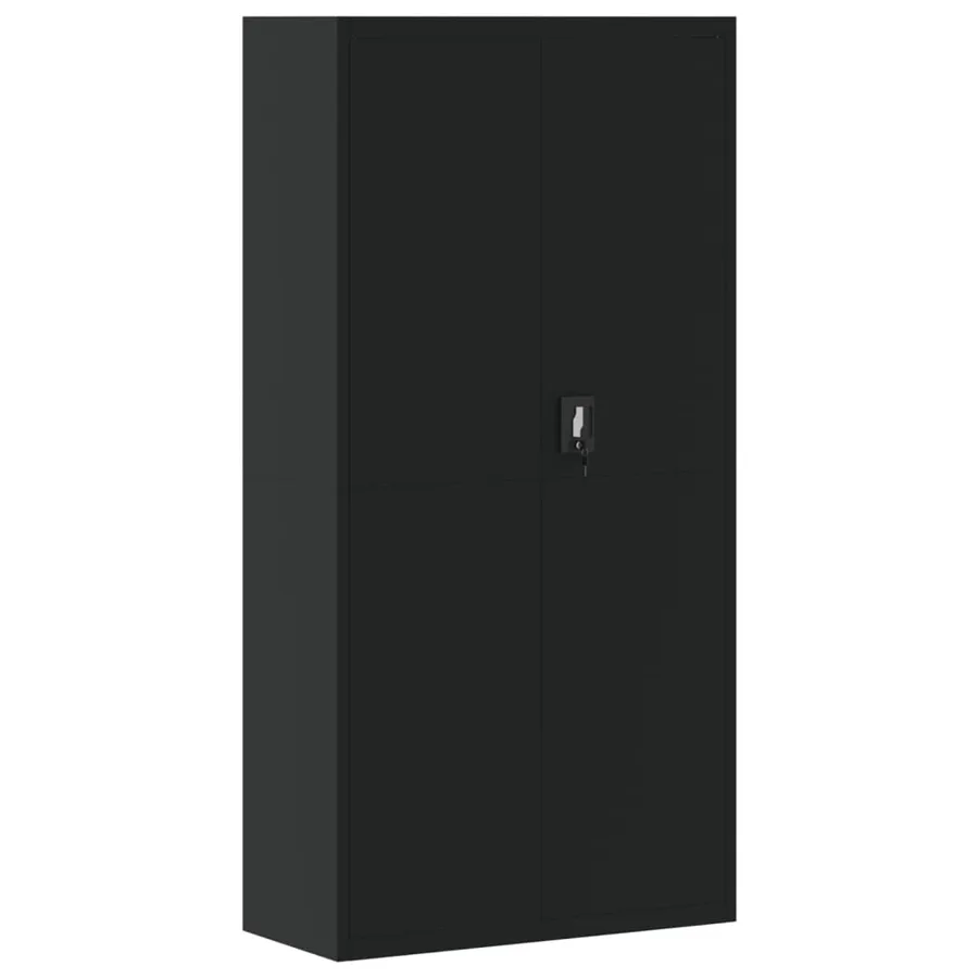 Classeur noir 90x40x220 cm acier - 7