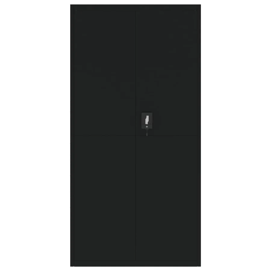 Classeur noir 90x40x220 cm acier - 8