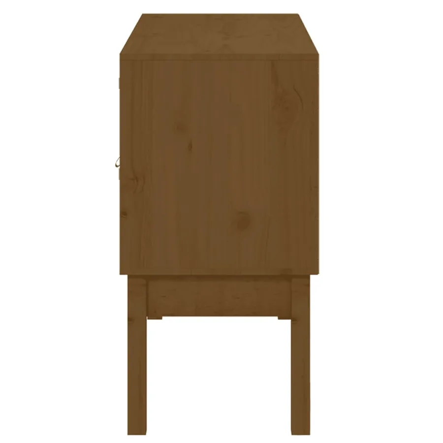 Buffet Marron miel 110x40x78 cm Bois massif de pin - 7