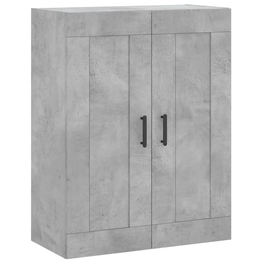 Armoire murale gris béton 69,5x34x90 cm bois d'ingénierie - 2