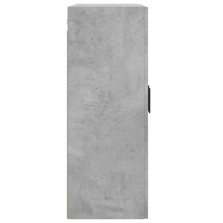 Armoire murale gris béton 69,5x34x90 cm bois d'ingénierie - 8