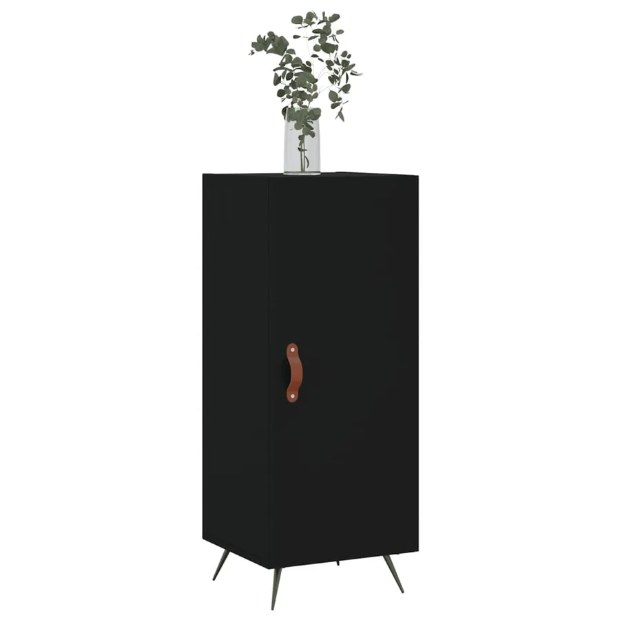 Buffet Noir 34,5x34x90 cm Bois d'ingénierie - 3