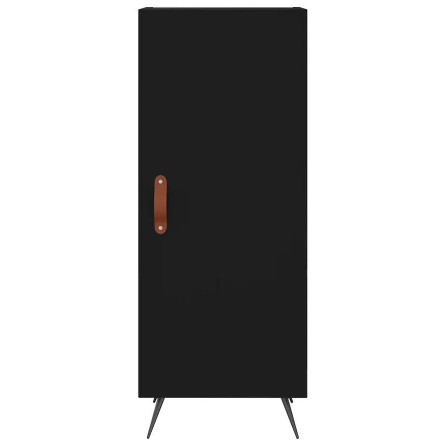 Buffet Noir 34,5x34x90 cm Bois d'ingénierie - 6