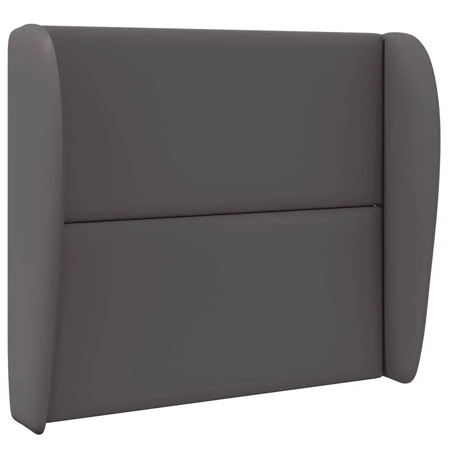 Oreille de tête de lit Gris Foncé 80 x 23 x 6 cm PVC - 3