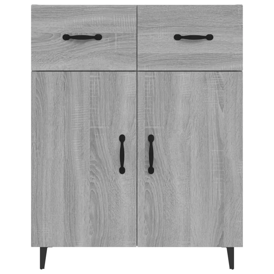 Buffet sonoma gris 69,5x34x90 cm bois d'ingénierie - 5