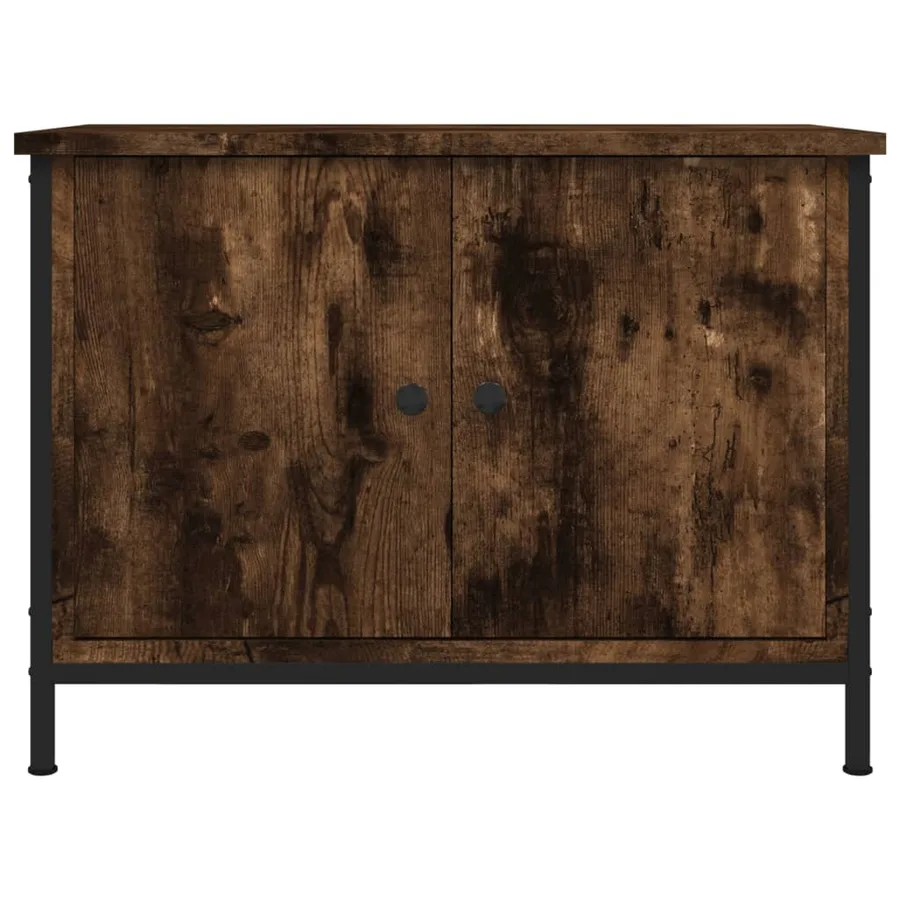 Meuble TV avec portes chêne sonoma 60x35x45cm bois d'ingénierie - 5