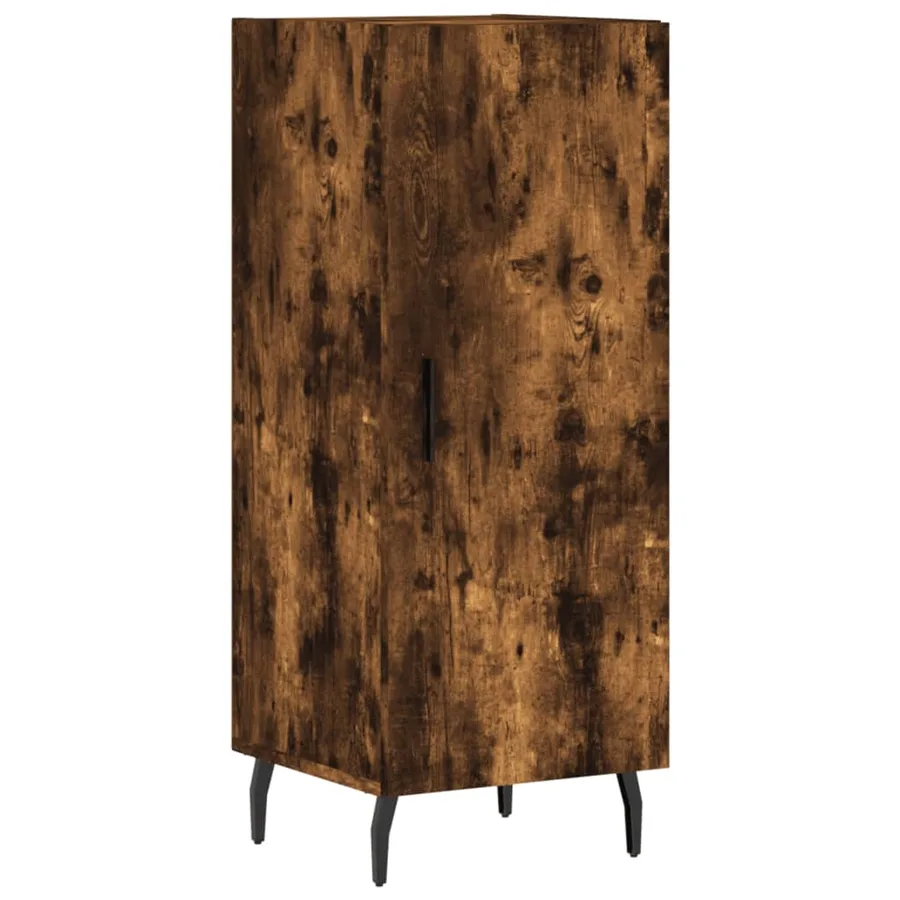 Buffet Chêne fumé 34,5x34x90 cm Bois d'ingénierie - 2
