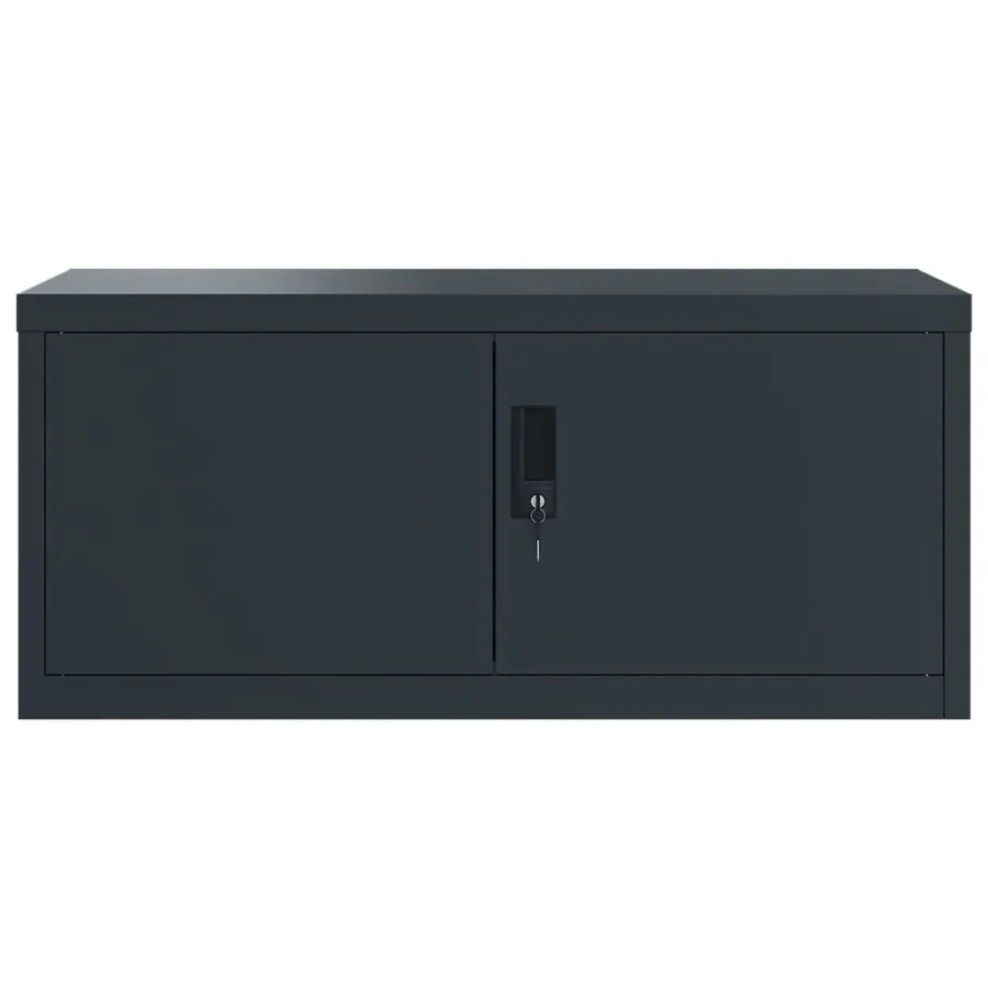 Classeur anthracite 90x40x220 cm acier - 4