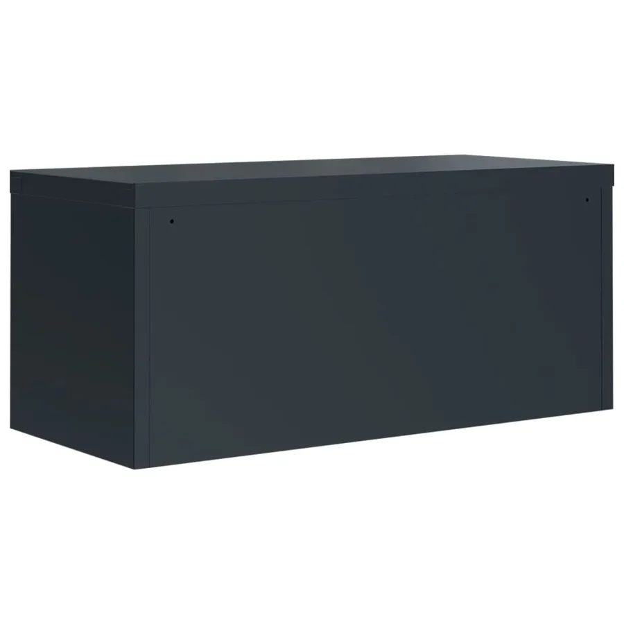 Classeur anthracite 90x40x220 cm acier - 6