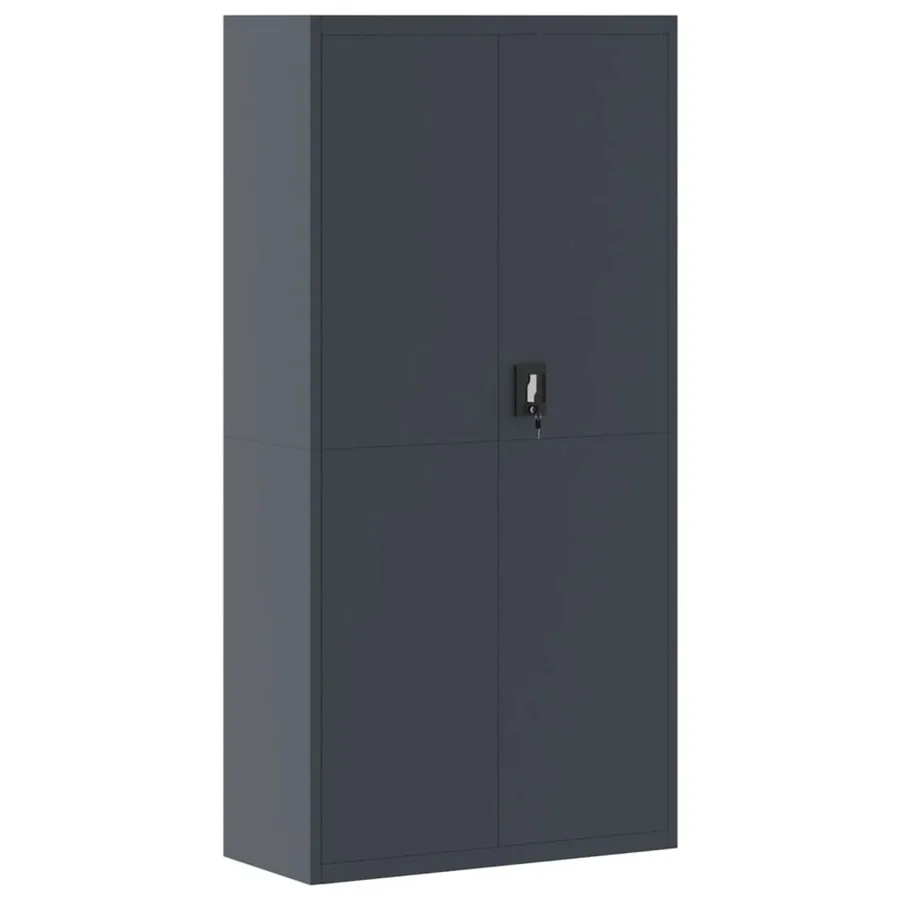 Classeur anthracite 90x40x220 cm acier - 7