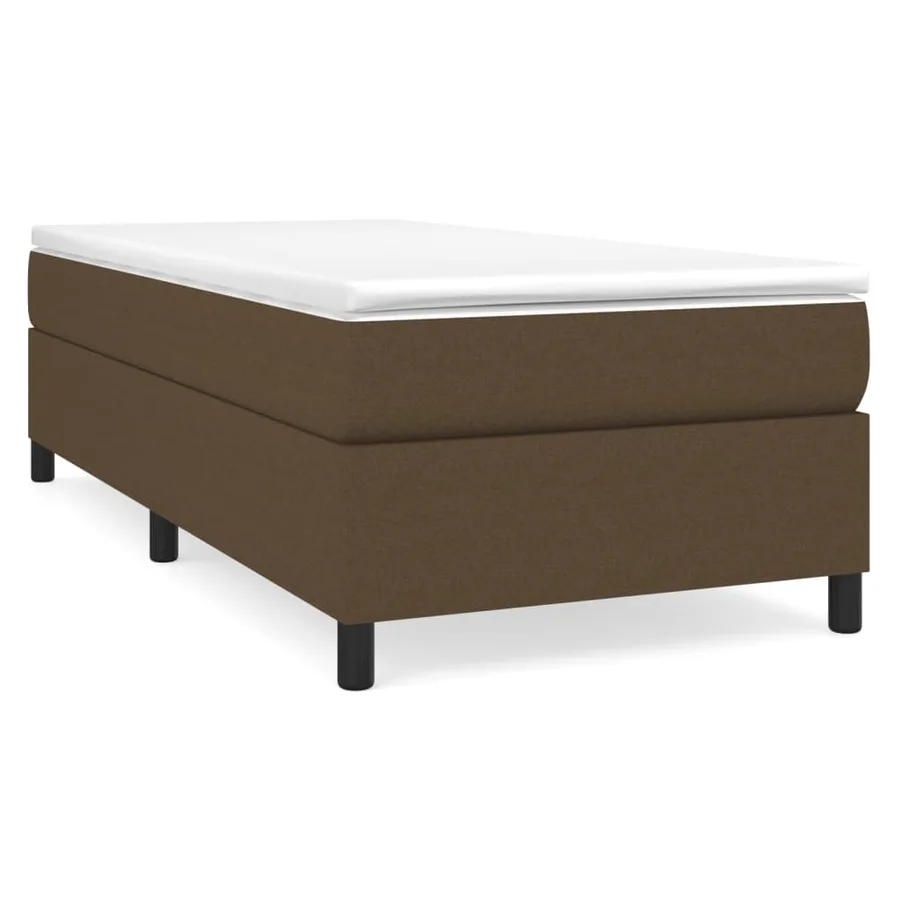 Sommier à lattes de lit avec matelas Marron foncé 90x200 cm - 2