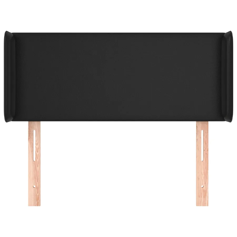 Tête de lit avec oreilles Noir 83x16x78/88 cm Similicuir - 3