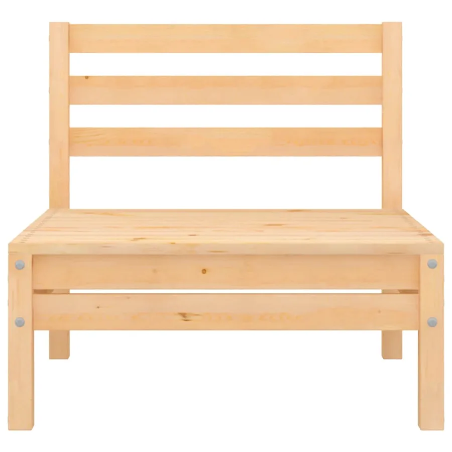 Salon de jardin 4 pcs Bois de pin massif - 8