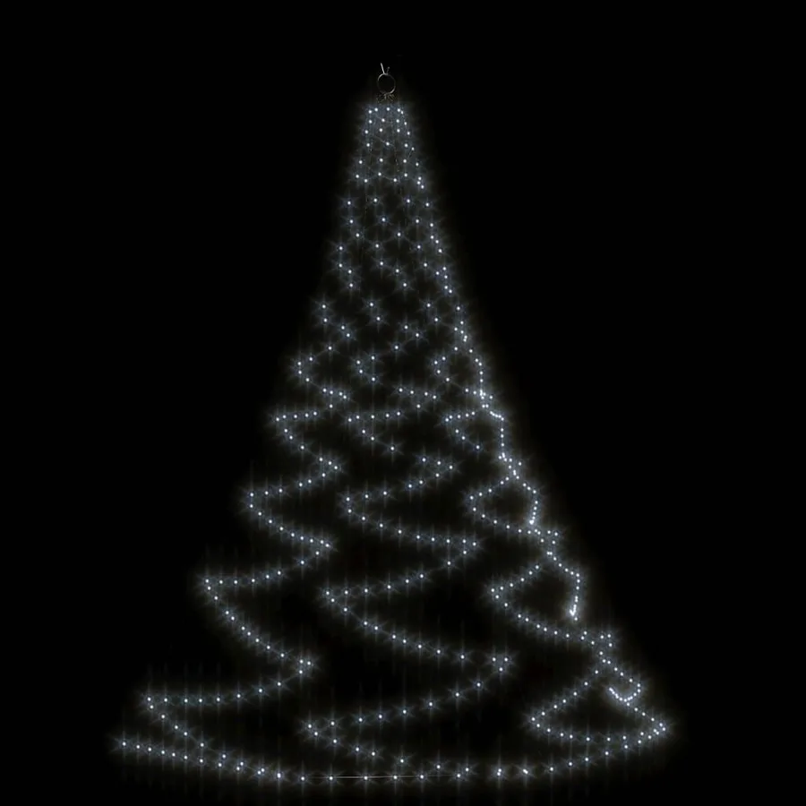 Arbre mural avec crochet métallique 260 LED blanc froid 3 m - 2