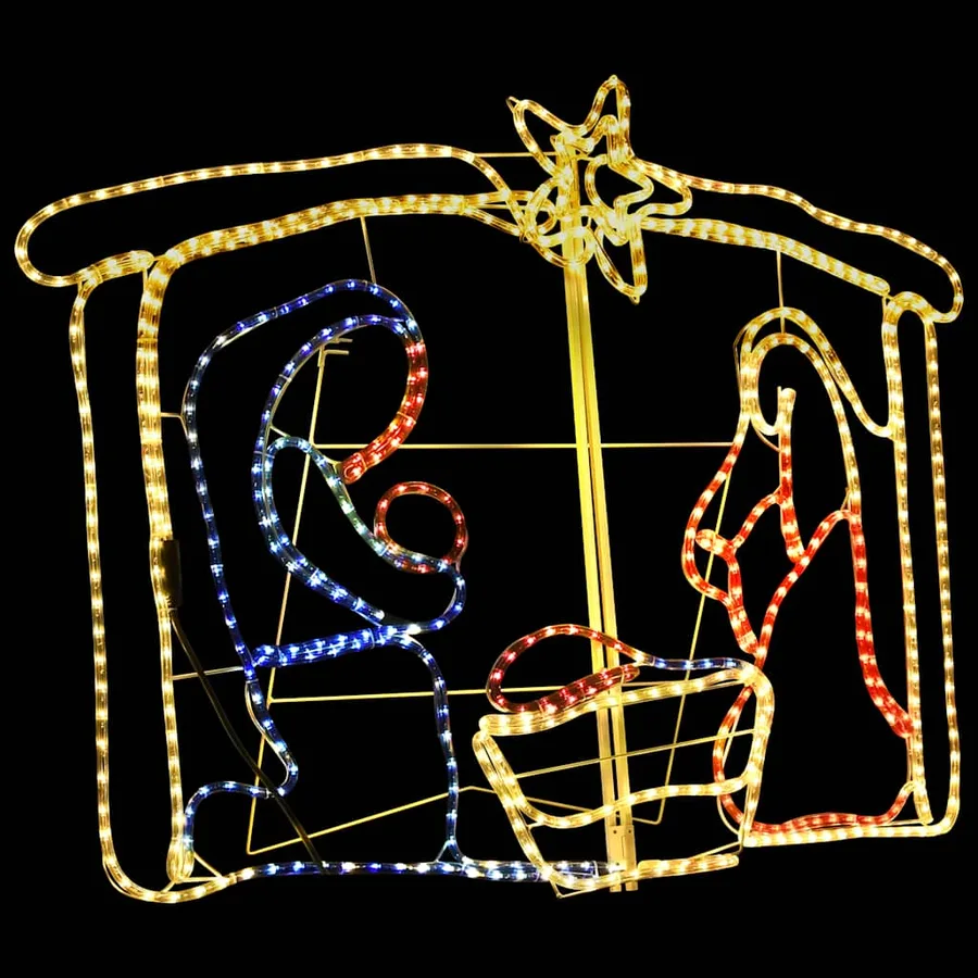 Décoration de la crèche de Noël 240 LED 116x41x87 cm - 3