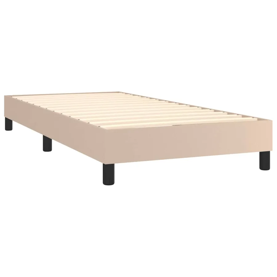 Sommier à lattes de lit avec matelas Cappuccino 100x200 cm - 4