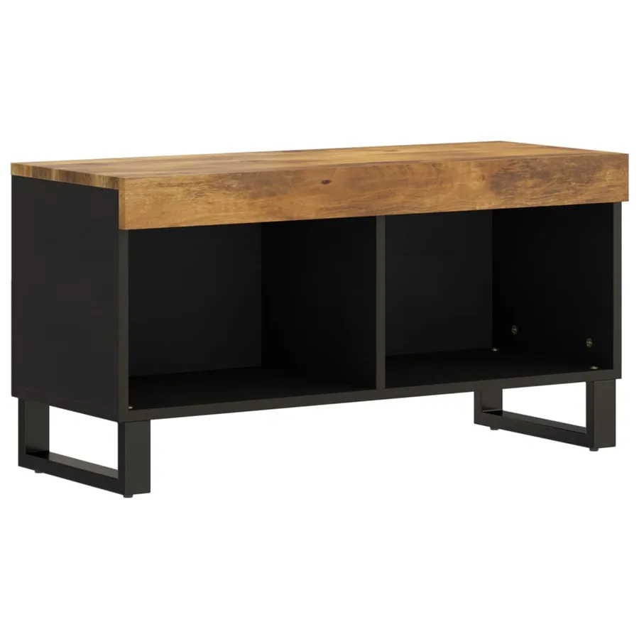 Meuble TV 85x33x43,5 cm bois massif de manguier - 2