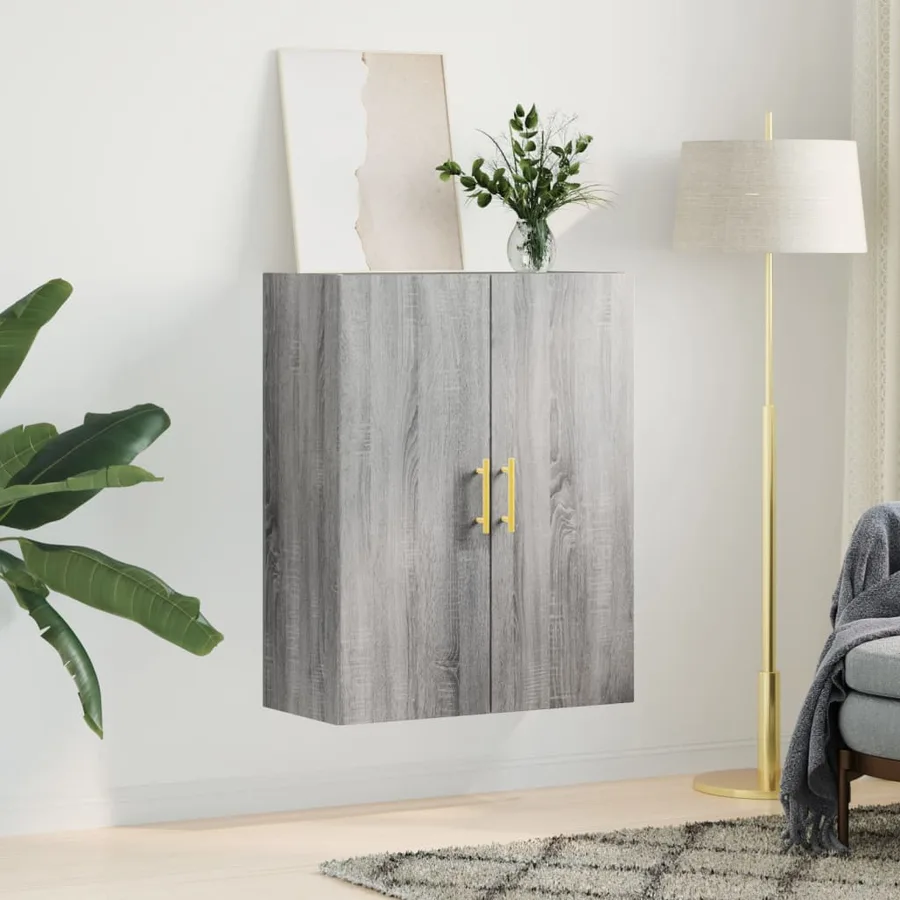 Armoire murale sonoma gris 69,5x34x90 cm - 3