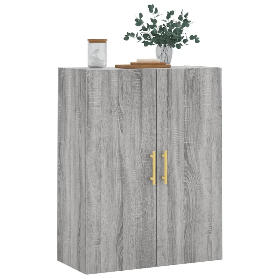 Armoire murale sonoma gris 69,5x34x90 cm - 4