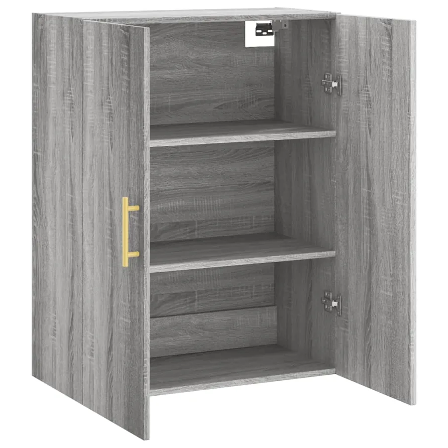 Armoire murale sonoma gris 69,5x34x90 cm - 6