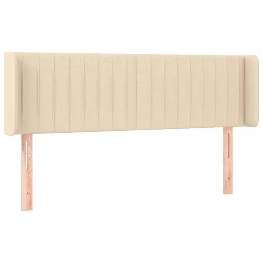 Tête de lit à LED Crème 147x16x78/88 cm Tissu - 3