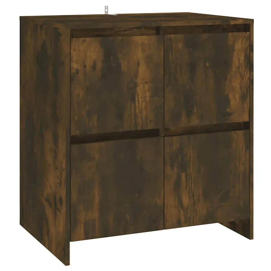 Buffets 2 pcs Chêne fumé Bois d'ingénierie - 3