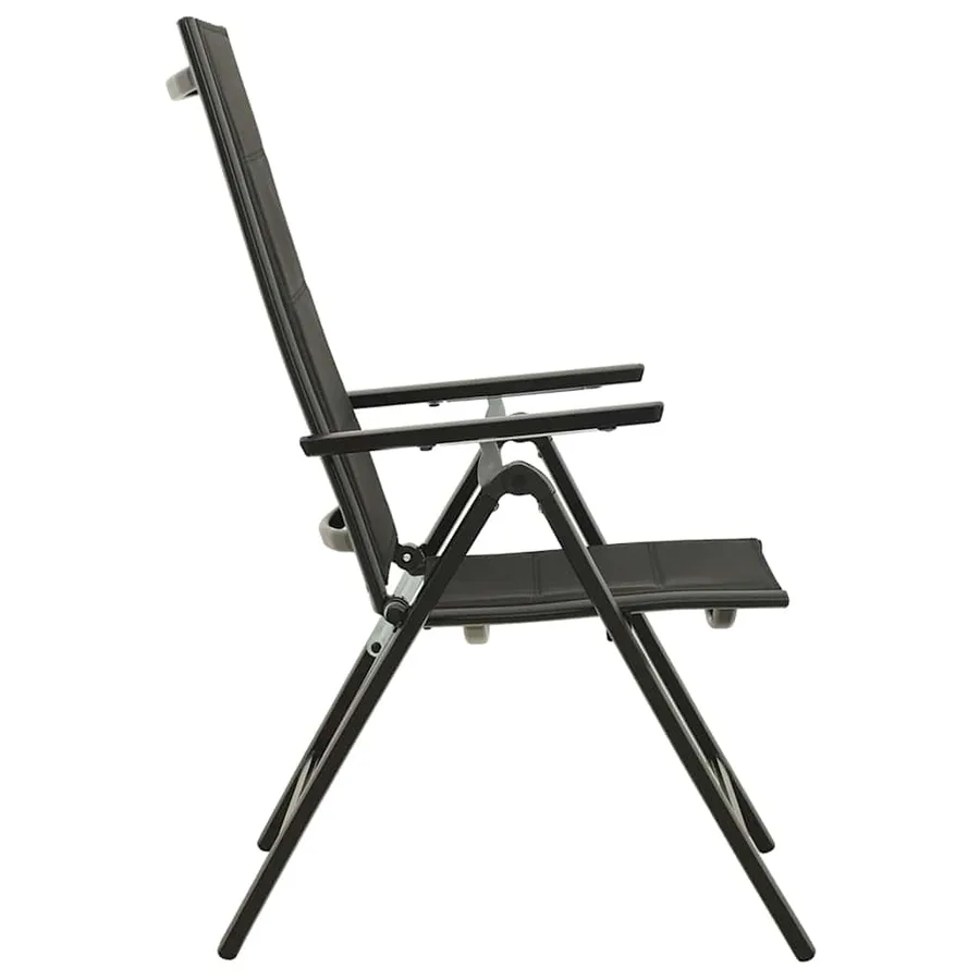 Ensemble de bistro 5 pcs noir et anthracite - 6