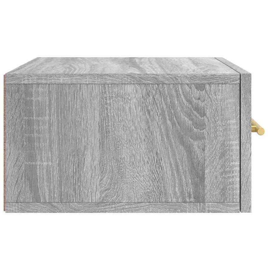 Tables de chevet murales 2 pcs sonoma gris 35x35x20 cm - 8