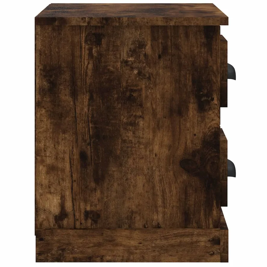 Table de chevet chêne fumé 60x35,5x45 cm - 8