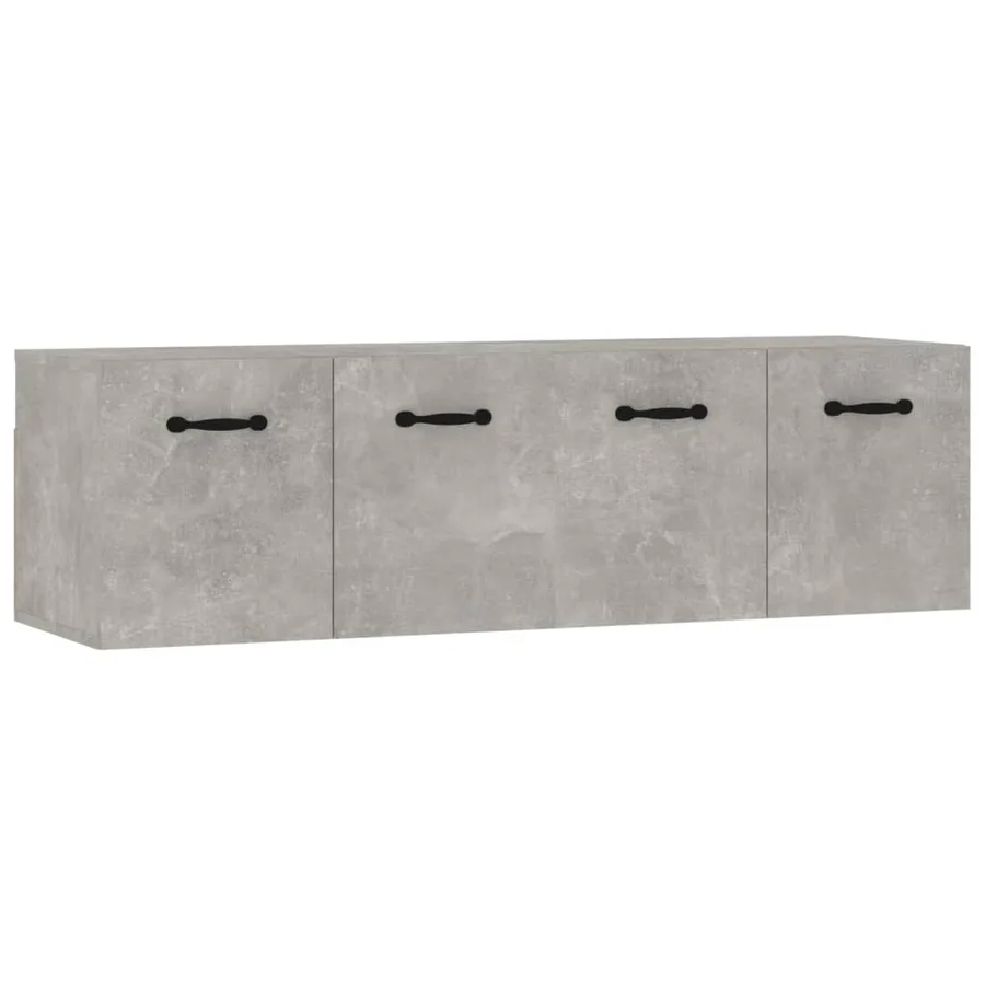 Armoires murales 2pcs Gris béton 80x35x36,5cm Bois d'ingénierie - 2