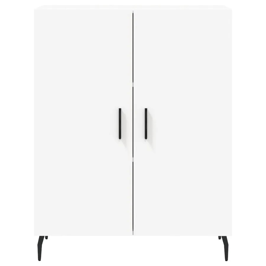 Buffet blanc 69,5x34x90 cm bois d'ingénierie - 5