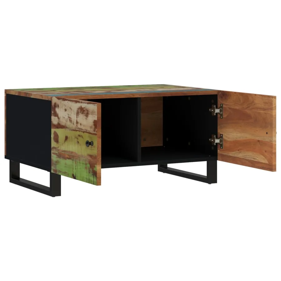 Table basse 80x50x40 cm Bois de récupération et d'ingénierie - 5