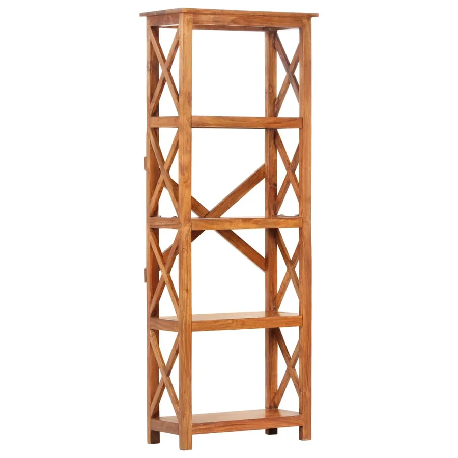 Bibliothèque 60x30x160 cm Bois massif d'acacia et finition miel - 10