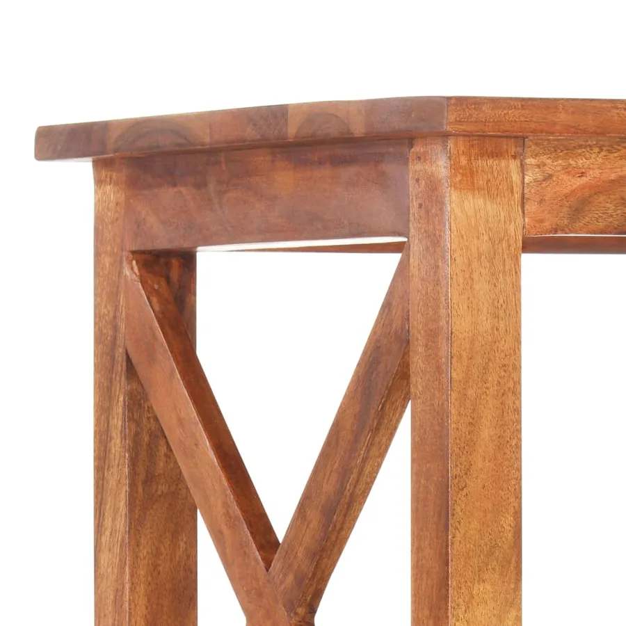 Bibliothèque 60x30x160 cm Bois massif d'acacia et finition miel - 4