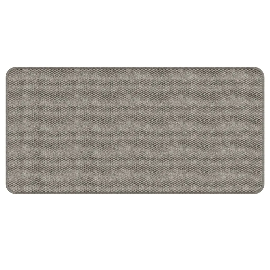 Tapis de couloir aspect sisal argenté 50x100 cm - 3