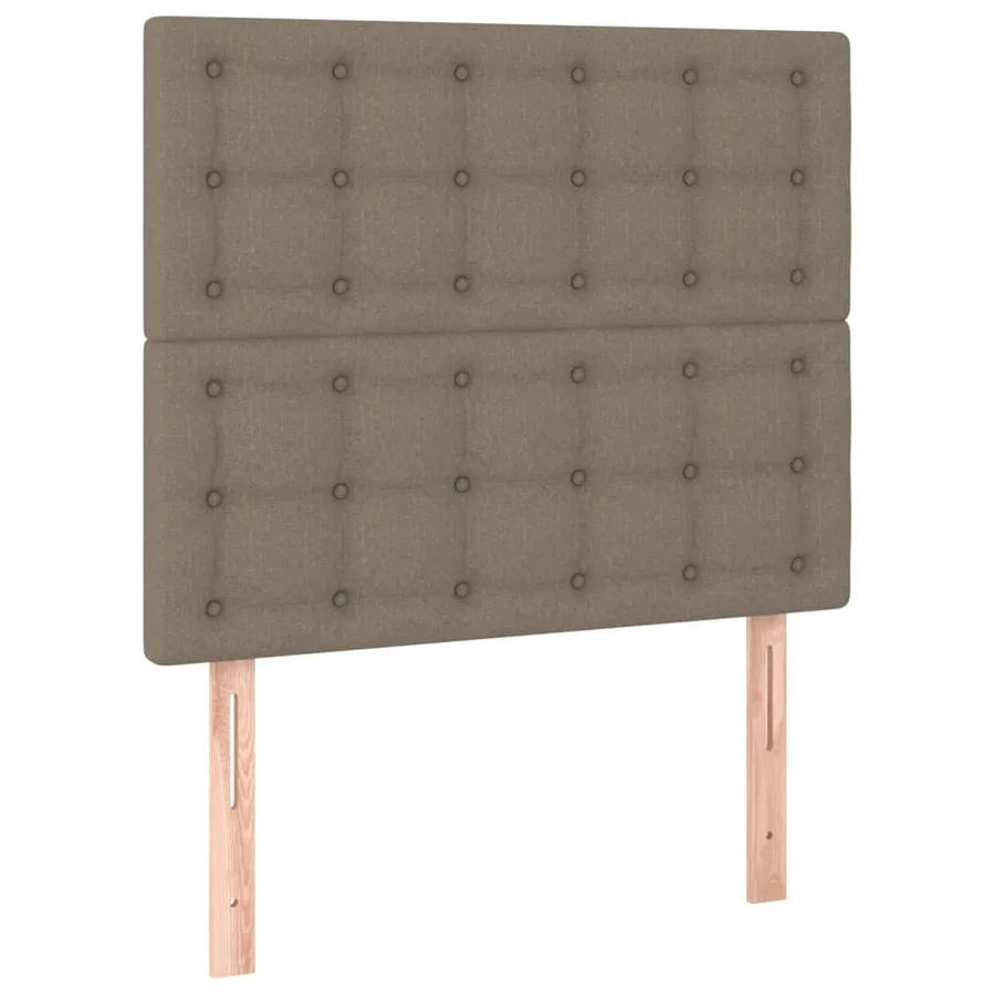 Sommier à lattes de lit avec matelas Taupe 90x190 cm Tissu - 6