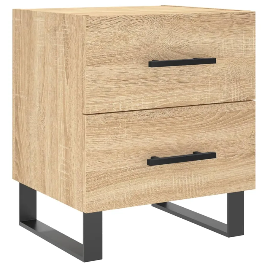 Tables de chevet 2 pcs chêne sonoma 40x35x47,5 cm - 5