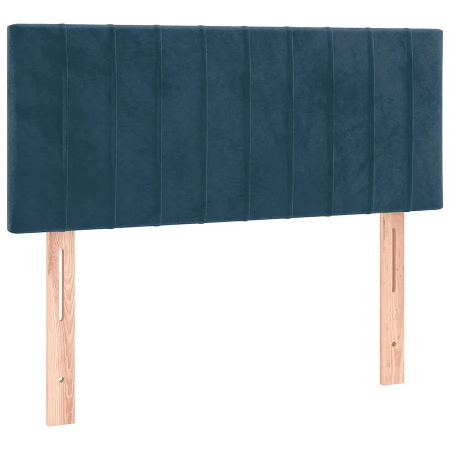 Sommier à lattes de lit avec matelas Bleu foncé 100x200 cm - 6
