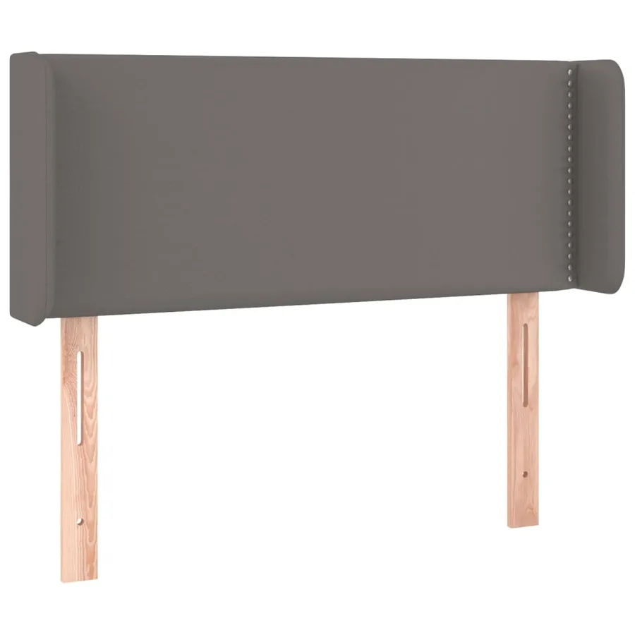 Tête de lit à LED Gris 83x16x78/88 cm Similicuir - 3